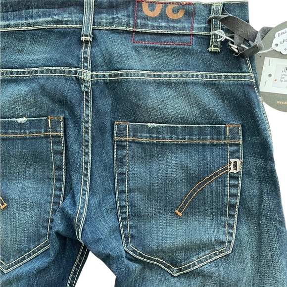 NWT DONDUP JEANS UP064 050U Skinny Mid Rise Sydney Wash Italy 30X34.5 Logo $195 - Picture 7 of 9